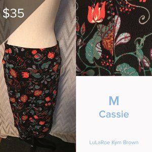 Lularoe Cassie Skirt Floral Design